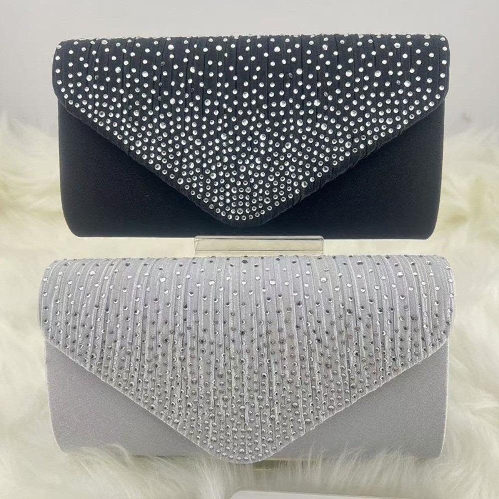 Large Capacity Women Evening Handbag Chain Wedding Clutch Lightweight Crossbody Bag Dinner