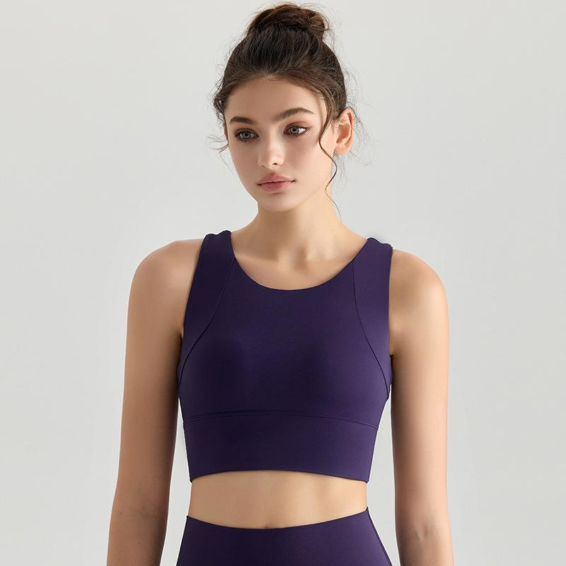 Chuandun Ademend Yoga Vest voor Dames met Ingebouwde Ondersteuning