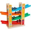 BABIBO Voiture Jouet en Bois Glissante pour Bébé/puzzle Voiture sur Rail Voiture Voiture/voiture Jouet Coulissante Inertielle pour Enfants