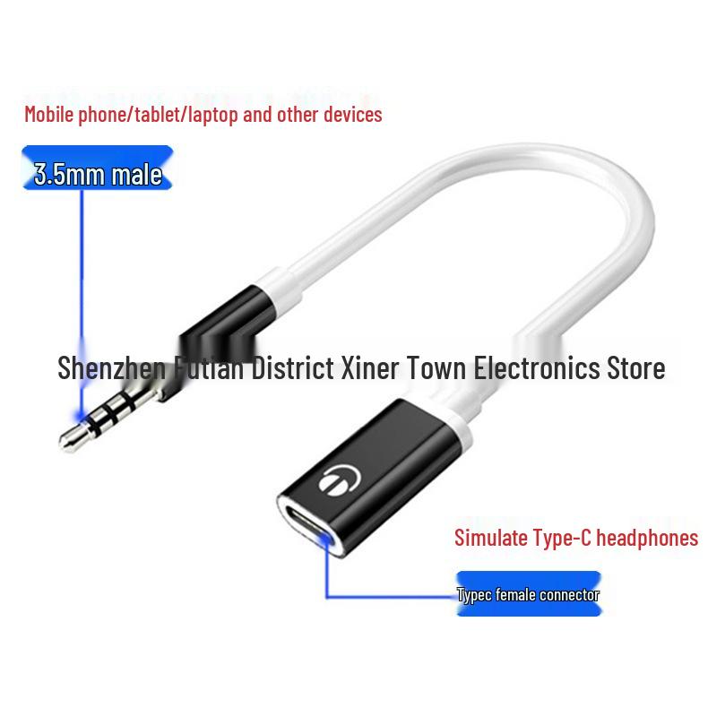 Type-C Female To 3.5mm Male Headphone Adapter for Laptops