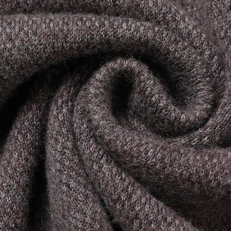 Hengyuanxiang Men's Thick 100% Wool Zipper Vest