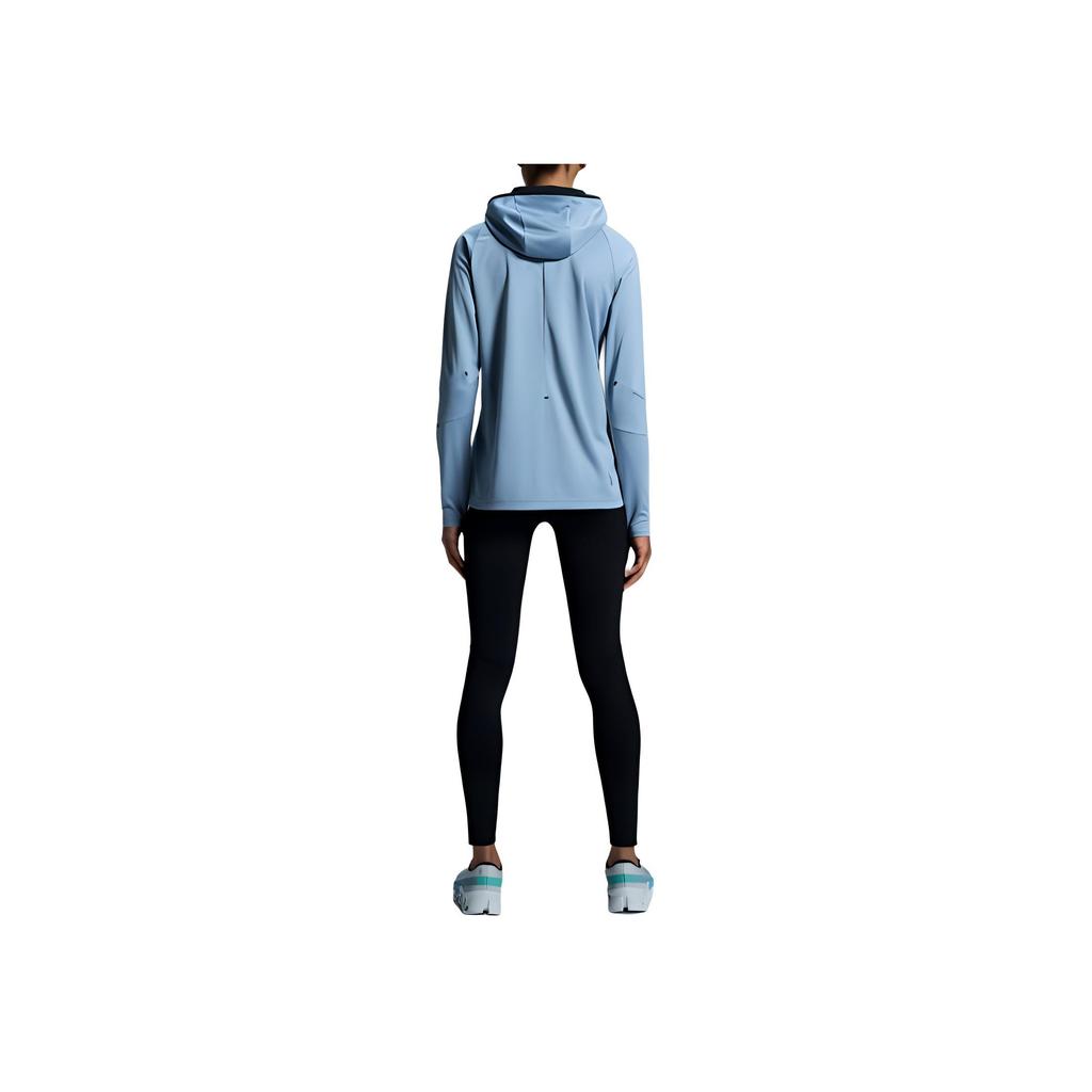 On Climate Zip Hoodie Comfortable Fashi Versatile Lg Sleeve Jacket Women jackets Light-Gray Blue 1WE10330732