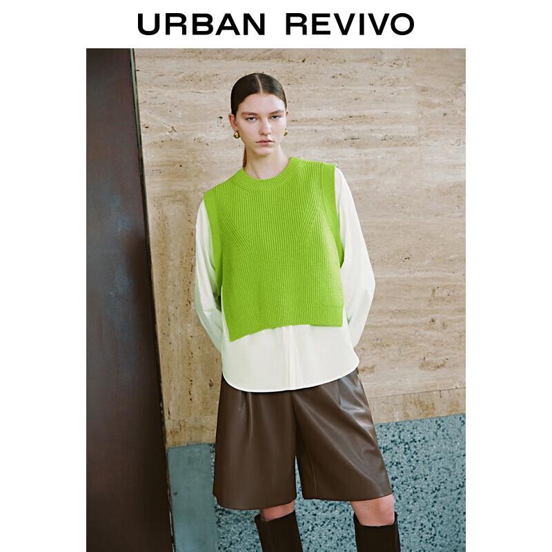 

Женский вязаный жилет с круглым вырезом UR 2024 Весна S