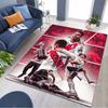 Fußballmannschaft Meister Collage Druck Bereichsteppich Fußballfan Rutschfeste Rechteckige Bodenmatte Sport Heimdekor Teppich für Wohnzimmer Schlafzimmer