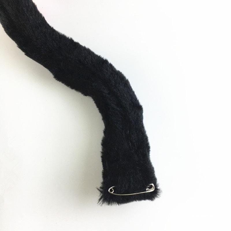 Djur Katter Rollekostym Djuröron Huvudbonad Svans Choker Halsband för Barn Pojke Flicka Cosplay Halloween Maskerad
