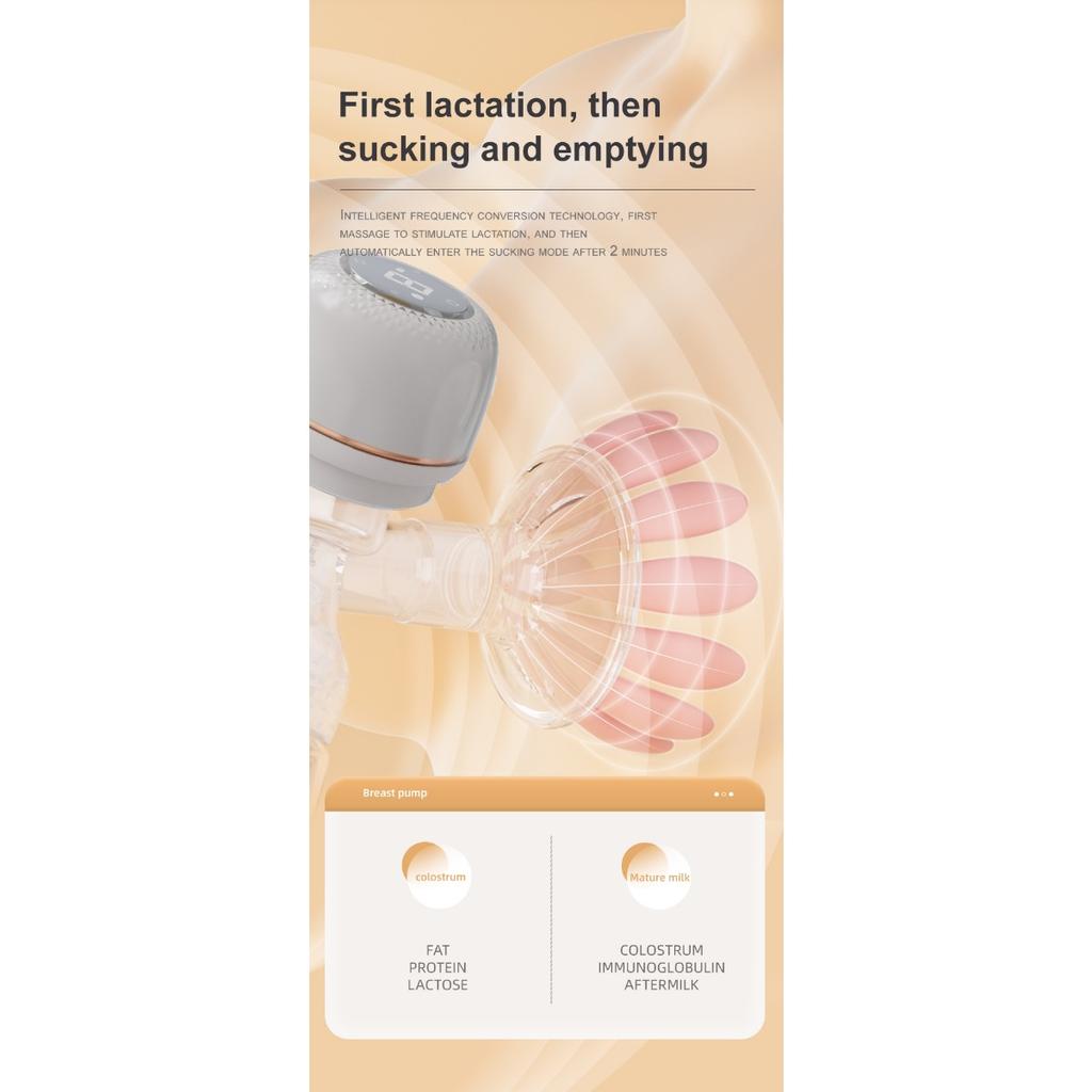 Integrated electric breast pump Maternal and infant intelligent electric breast pump Automatic massage milker