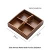 OLOEY Walnut Wood Dried Fruit Serving Plate