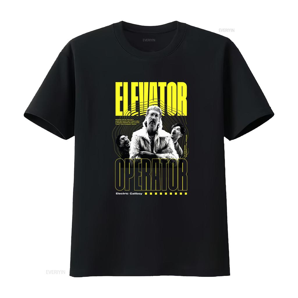 T-shirt Merch Opérateur d'Ascenseur Callboy Électrique 2025 Vintage Confortable Mode Streetwear Extensible Élégant Décontracté