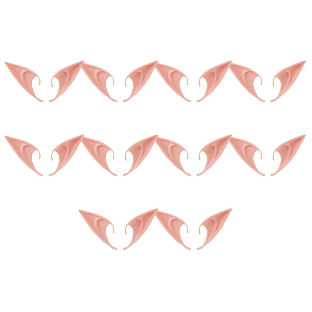1-20Pairs Cosplay Latex Fairy Angel Elf Ears Halloween Masquerade Party Costumes Halloween Christmas Party Decor Supplies Props