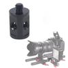 Double-Headed 1/4" Screw Camera Rod Connector with High Load Capacity