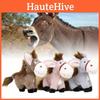 Adorable Plush Donkey Keychain Cute Miniature Horse Stuffed Toy Soft Pp Cotton