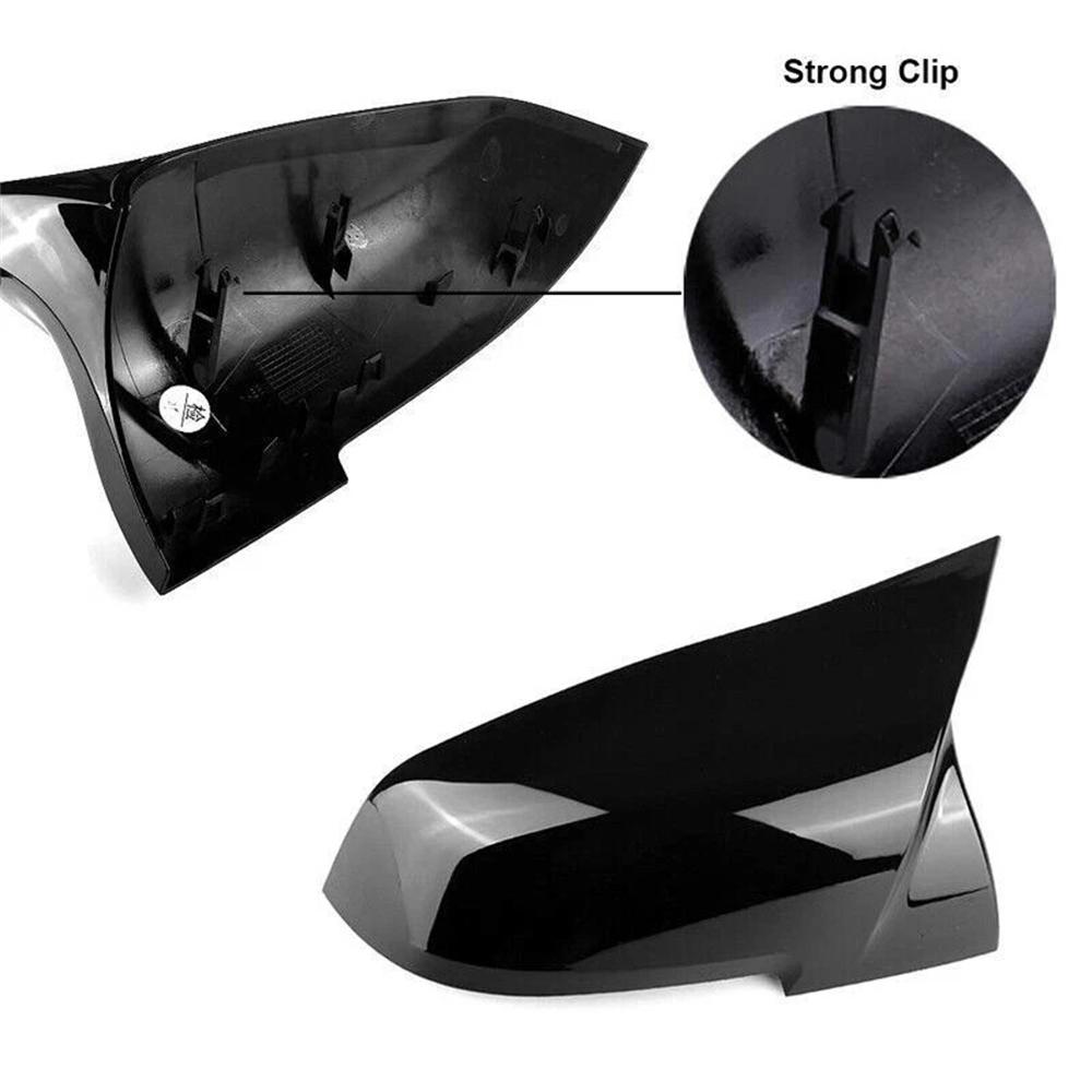Gloss Black Wing Mirror Cover Caps For Bmw 3/4 Series F20 F21 F22 F30 F32 F36