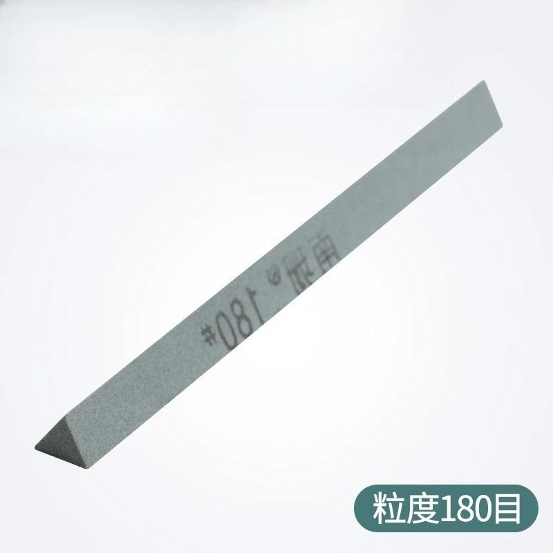 New 80-3000# Triangle Oil Stone Set Green Silicon Carbide Sand Rod Grinding Block Ceramic Jade Triangle Knife Sharpener Tool
