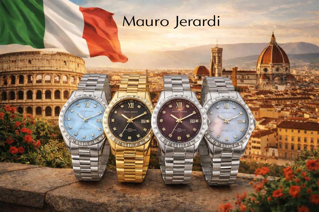 10 ATM wasserdicht Edelstahl Baguette Kristalllünette [Mauro Gerardi] Solarbetriebene Herrenuhr, Widerstandsfähigkeit, Stahl, (MJ075-1)