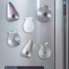 Yousheng Mini Glass Vase Refrigerator Magnet DIY Home Office Kitchen Locker Fridge 3D Miniature Flower Vase Magnetic Decoration Ornament