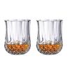 2pcs 215ml Diamond Whiskey Glass Household Nordic Classic Wine Tasting Glass Crystal Personalized Vodka Beer Cocktail Glasses