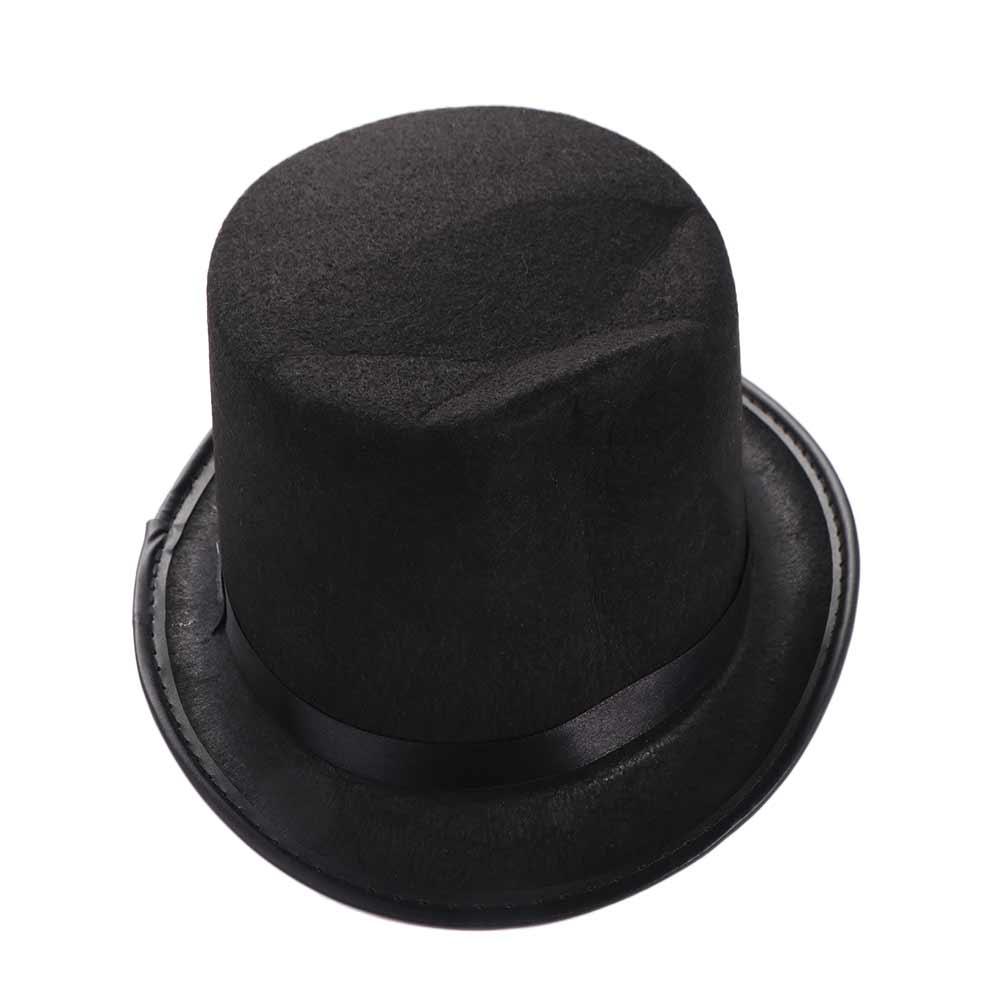 Fedora Hat Fancy Dress Costume Cosplay Bowler Top Hat Retro Top Cap Performed Hat Magician Top Hat