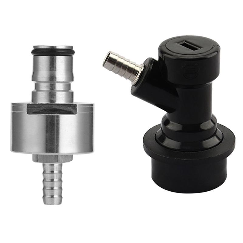 Beer Brewing Carbonation Cap with 5/16Inch Barb Ball Lock Disconnect