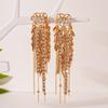 Love Tassels, Silver Needle Earrings, European and American Light Luxury, Elegant Temperament, Earrings, Women