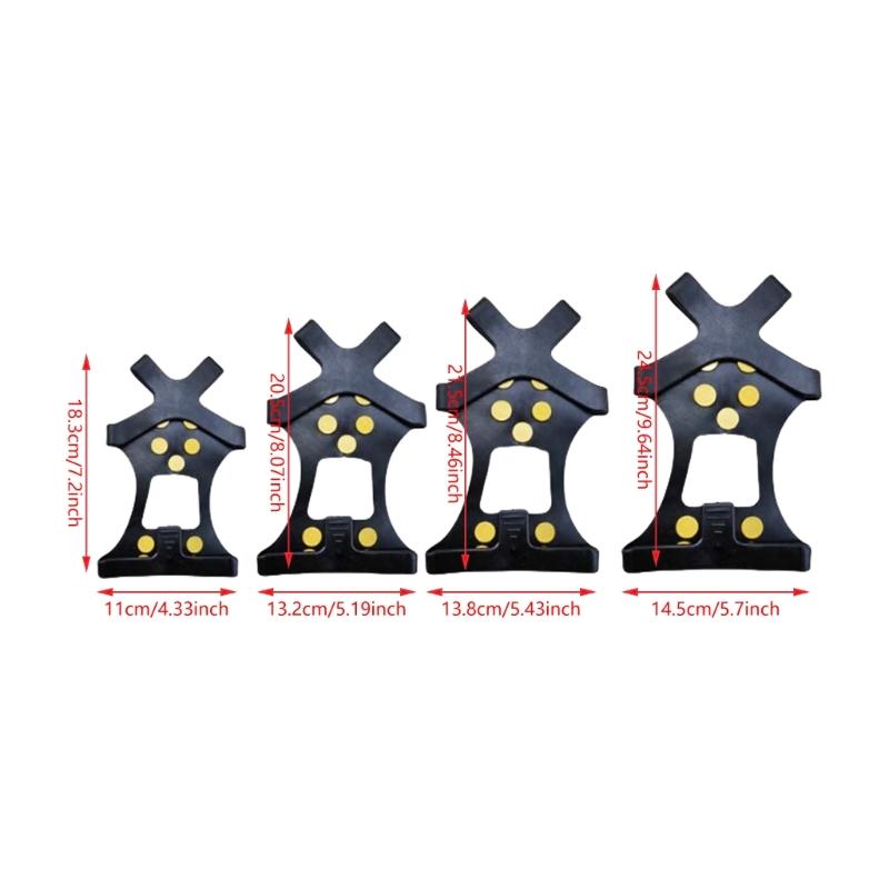 Ice Snow Grip Teeth Grippers NonSlip Winter Ice Grippers with 10 Teeth Shoe Boot Cleats for Winter Outdoor Activity