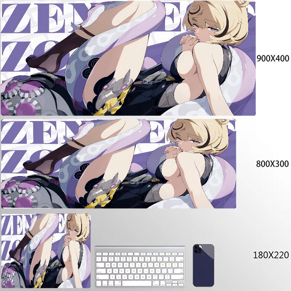 New Design Zenless Zone Zero Mouse Pad Ye Shunguang Remielle Sigrid XXL Large Mousepad Keyboard Pad Desk Mat Keyboard Mats