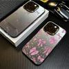 Ins Korean Simple Pink Bow Phone Case for iPhone 15 Pro Max 14 13 12 11 XS X XR 7 8 Plus 15 Luxury Lens Protection Laser Cover