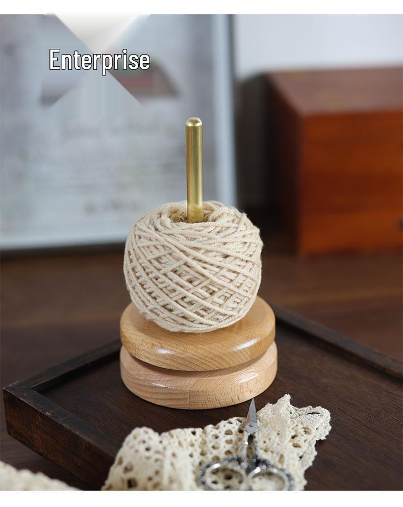 Holz drehbarer Garnwickler: Handstrick-Garnspulen-Aufbewahrungswerkzeug