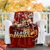 Clash Royale printed throw blanket—lightweight,soft,warm;versatile blanket for all seasons—perfect as &air-conditioning throw,nap blanket