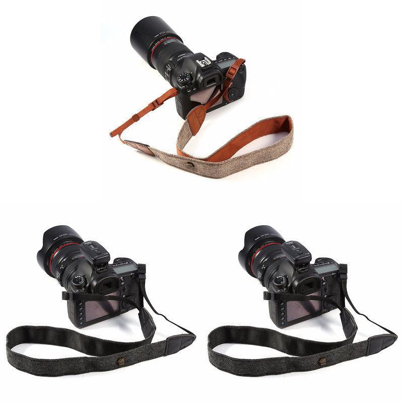 Camera Cotton Shoulder Strap For Dslr Cameras With Adjustable Length For Comfortable Photography