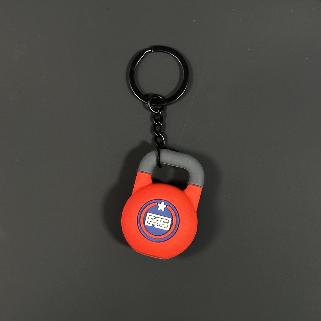 Fitness Series Gummi-Schlüsselanhänger: Hantel- & Kurzhantel-Anhänger für Geschenke