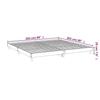 VidaXL Cadre de lit blanc 200x200 cm bois d'ingénierie 832005