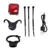 Bike Tail Light Rechargeable Smart Brake Lights Sensing USB C Rechargeable Night Ride Warning Light IP55 Rainproof for