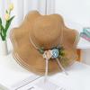 Lafite French big-brimmed beach hat seaside vacation sunscreen hat new hollow design sunshade straw hat women