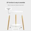 Compact Movable Sofa Side Table: Coffee Table & Storage Rack for Small Spaces, Bedroom, or Rental Room