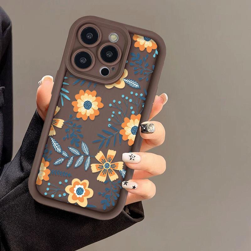 Plant Flowers For iPhone17ProMax Phone Case 14 Apple 13 Scrub 12/15 Premium 11 Fine Pores