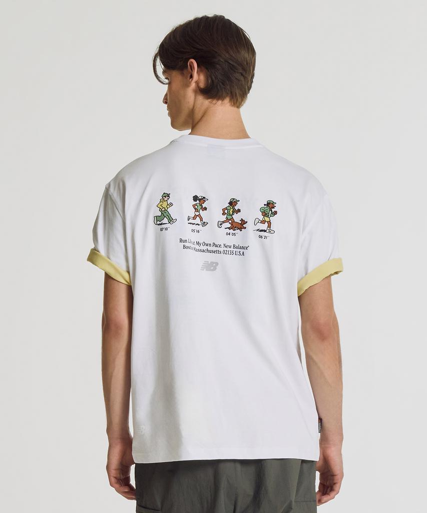 Nyuballanseu Nbneg31503 / Uni Nb Friends Short Sleeve T-Shirt (White)