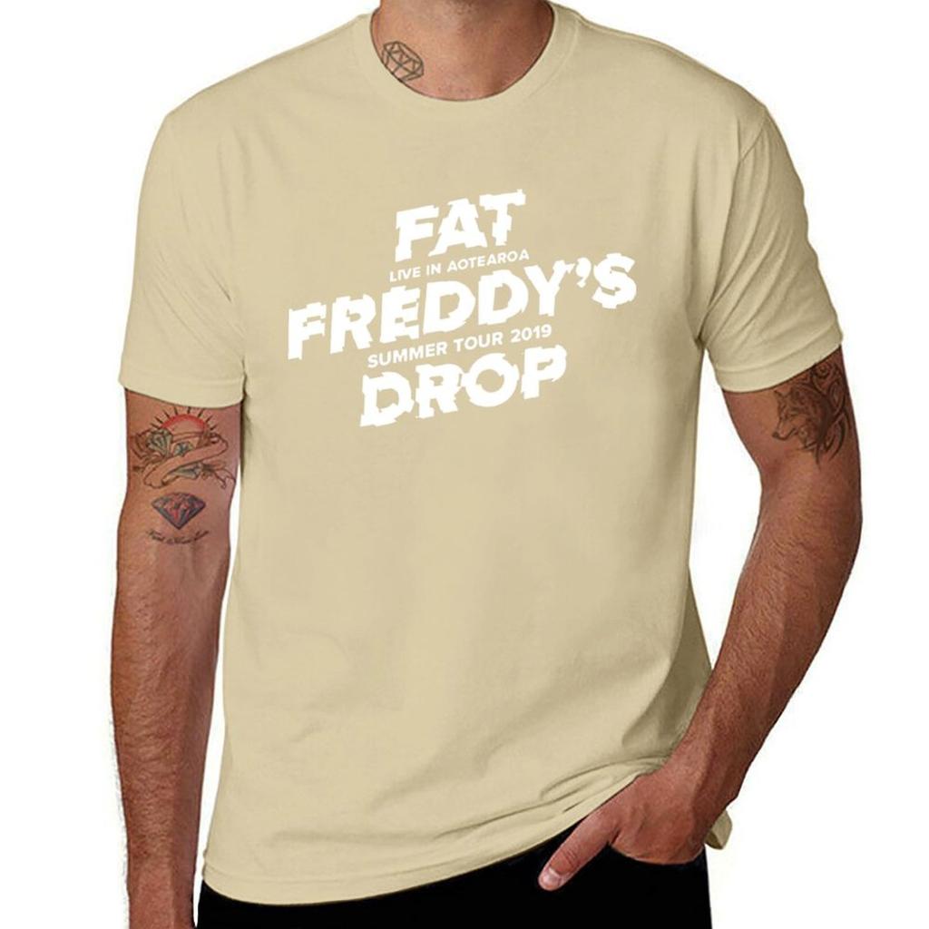 Fat Freddy&x27;s Drop Aotearoa Summer Tour 2019 Essential . T-Shirt Boys Animal Print Quick-drying Plain White T Shirts Men