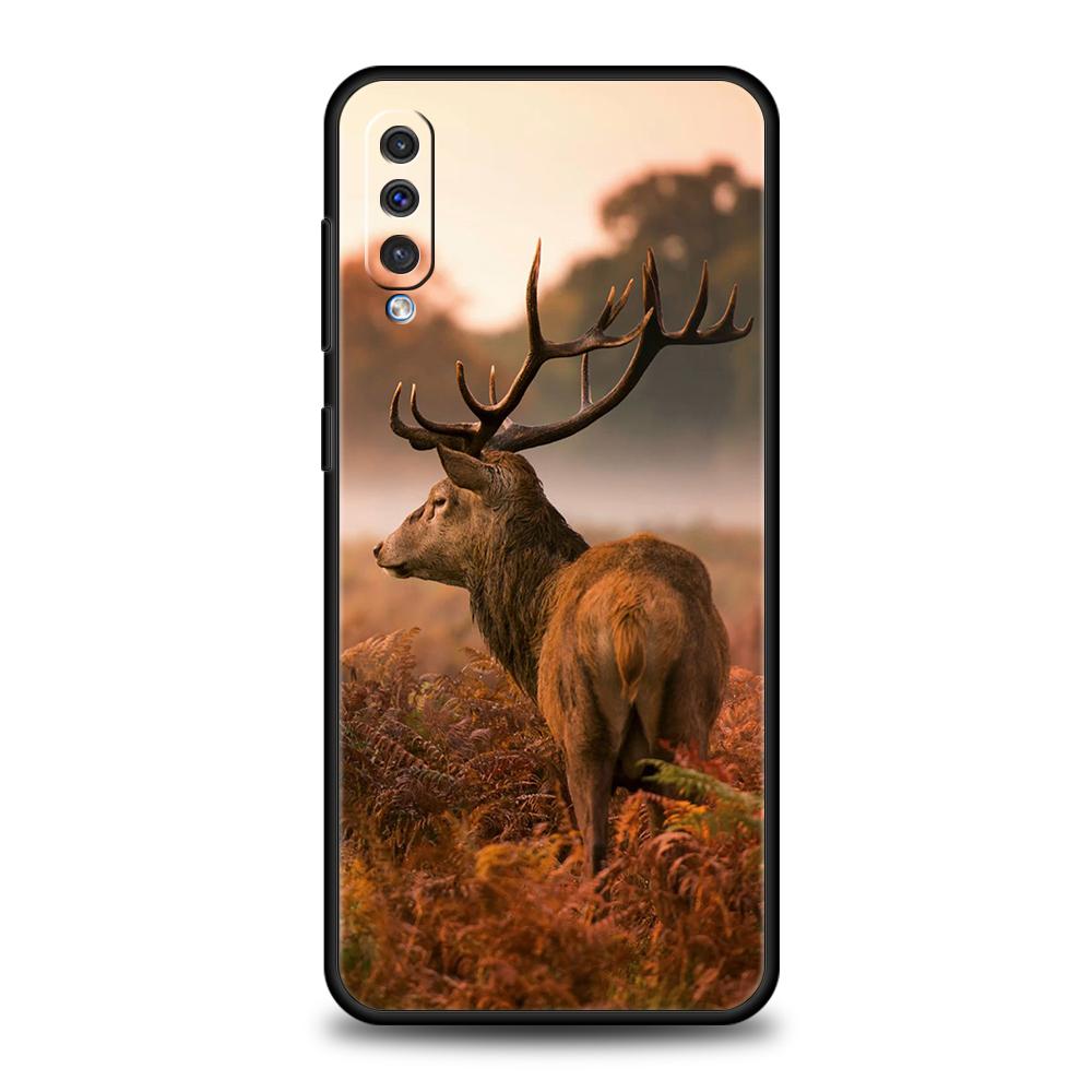 

Deer Hunting Camo Phone Cover Case For Samsung Galaxy A12 A02 A03 A03S A52 A70 A50 A20 A10 A10S A40 4G Luxury Silicone Shell Bag Samsung A50