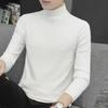 Men's Slim Fit Black Knit Half Turtleneck Sweater
