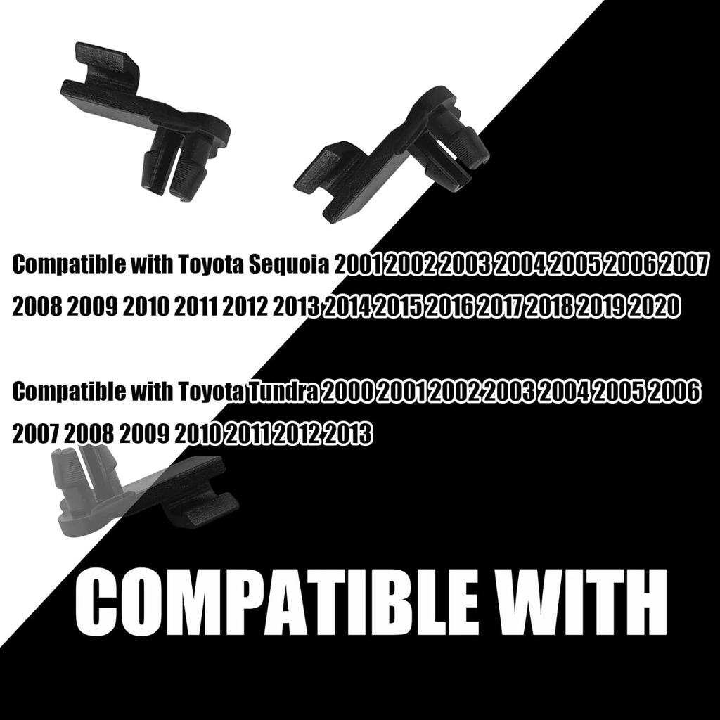 2PCS Hood Safety Catch Snap, Hood Clips Compatible with Toyota Sequoia 2001-, Tundra 2000-2013, 69759-0C010