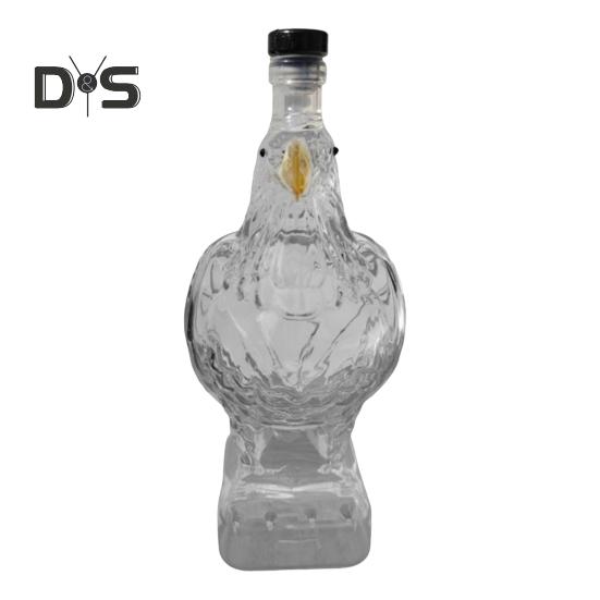 350ml láhev na whisky ve tvaru orla, skleněná láhev na víno s motivem orla, bytová dekorace, dárek na kolaudační párty