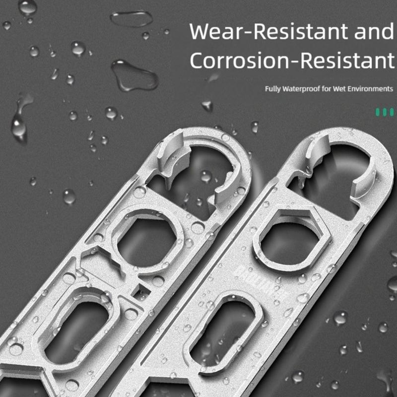 Easy to Use Aluminum Alloy Water Faucet Installation Wrench with 16 Functions for Multiple Pipe Size Quality Design
