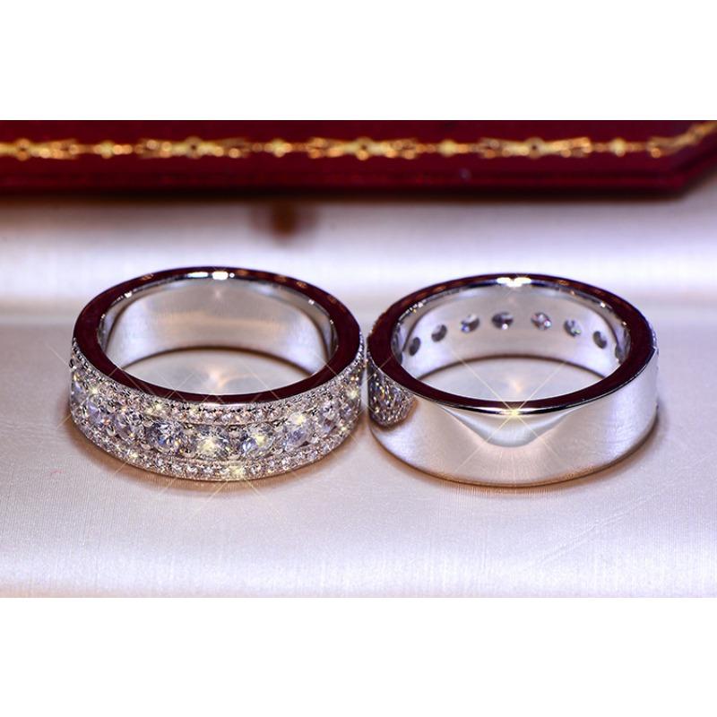 Micro Diamond Zircon Gold Plated Rings Are Popular In Europe and America