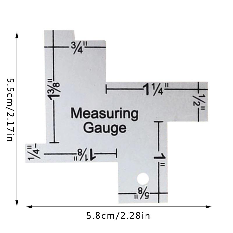 Precision Seam Measuring Gauge Metal Quilting Tailor Ruler Template Sewing Ruler For DIY Patchwork Quilting Craft Accessories