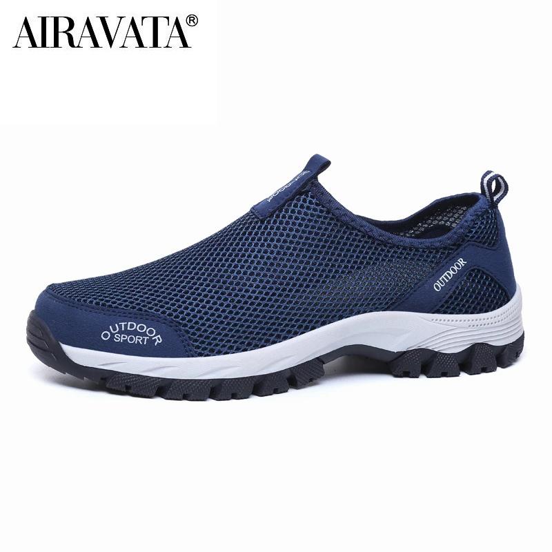 Men Hiking Shoes Outdoor Sneakers for Man Flat Sport Casual Shoes Non-slip Cilmbing Trainers