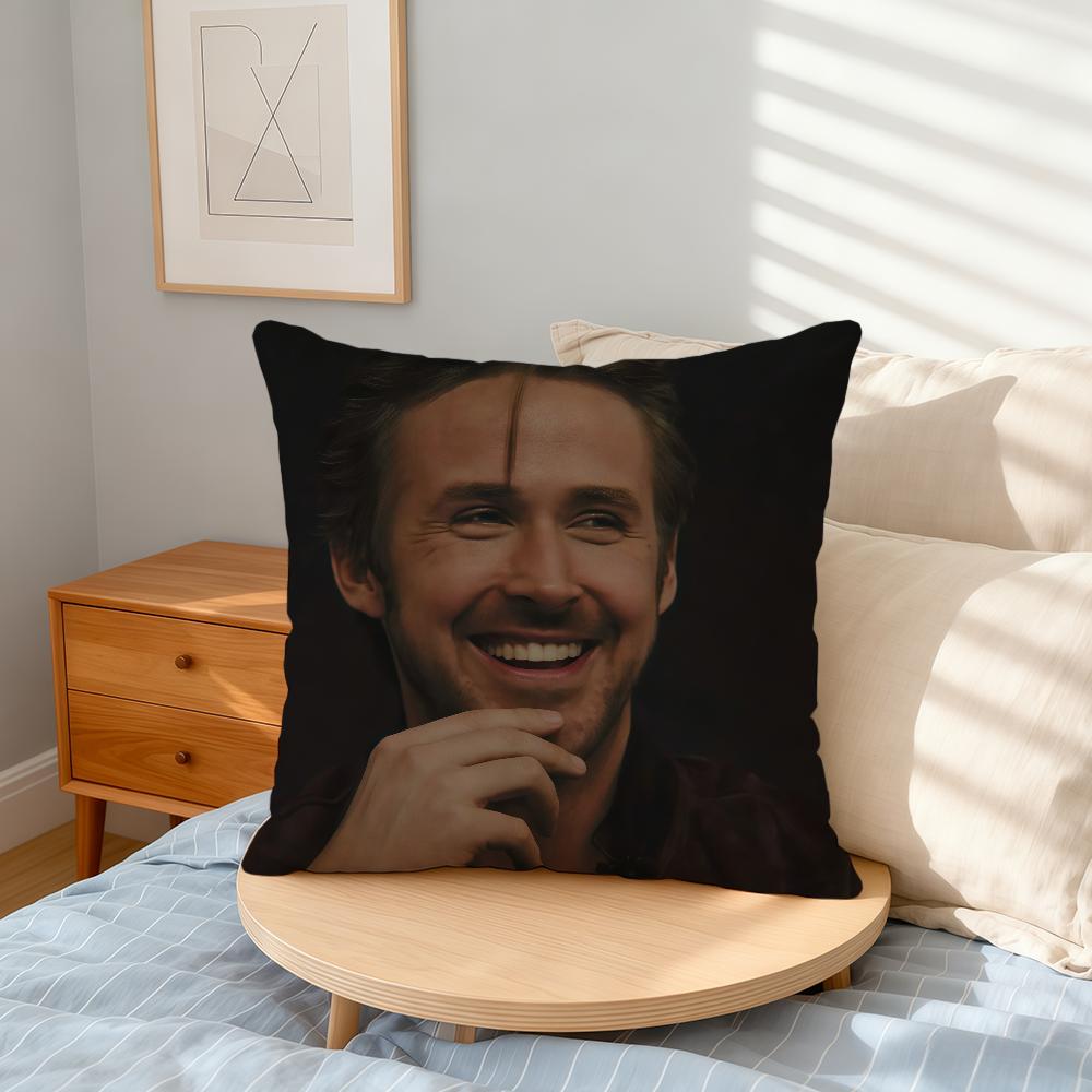 Actor R-Ryan Gosling Cushion Cover Home Office Convenient Nordic Simplicity Hit With Zipper Cushion Cover