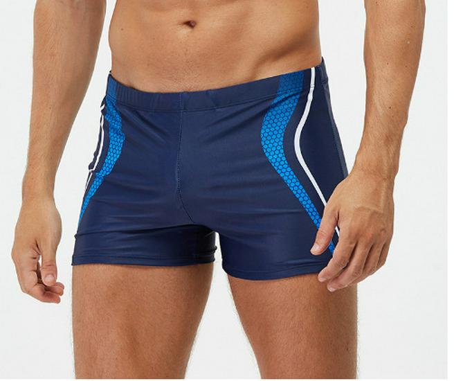 

Men s Sexy Plaid Beaded Boxer Swim Trunks - Large Size for Beach or Hot Spring M