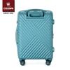 CROWN C-F2010A Brushed Hardshell Carry-on Luggage with Laptop Compartment