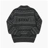 Ganni K2175 220 Graphic Logo LambSwool Women S Knit