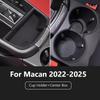 Car Cup Holder Center Storage Box For Porsche Macan 2014-2025 2025 2025 Soft Waterproof Central Protector Console Organizer